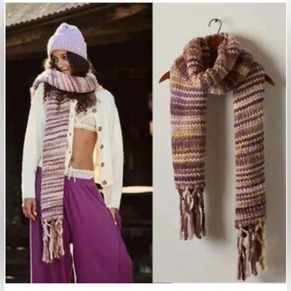 Free people chunky knit Scarf - Picture 1 of 3